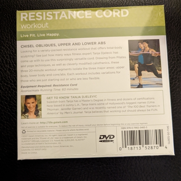 GAIAM Media Resistance Cord Workout Dvd Poshmark